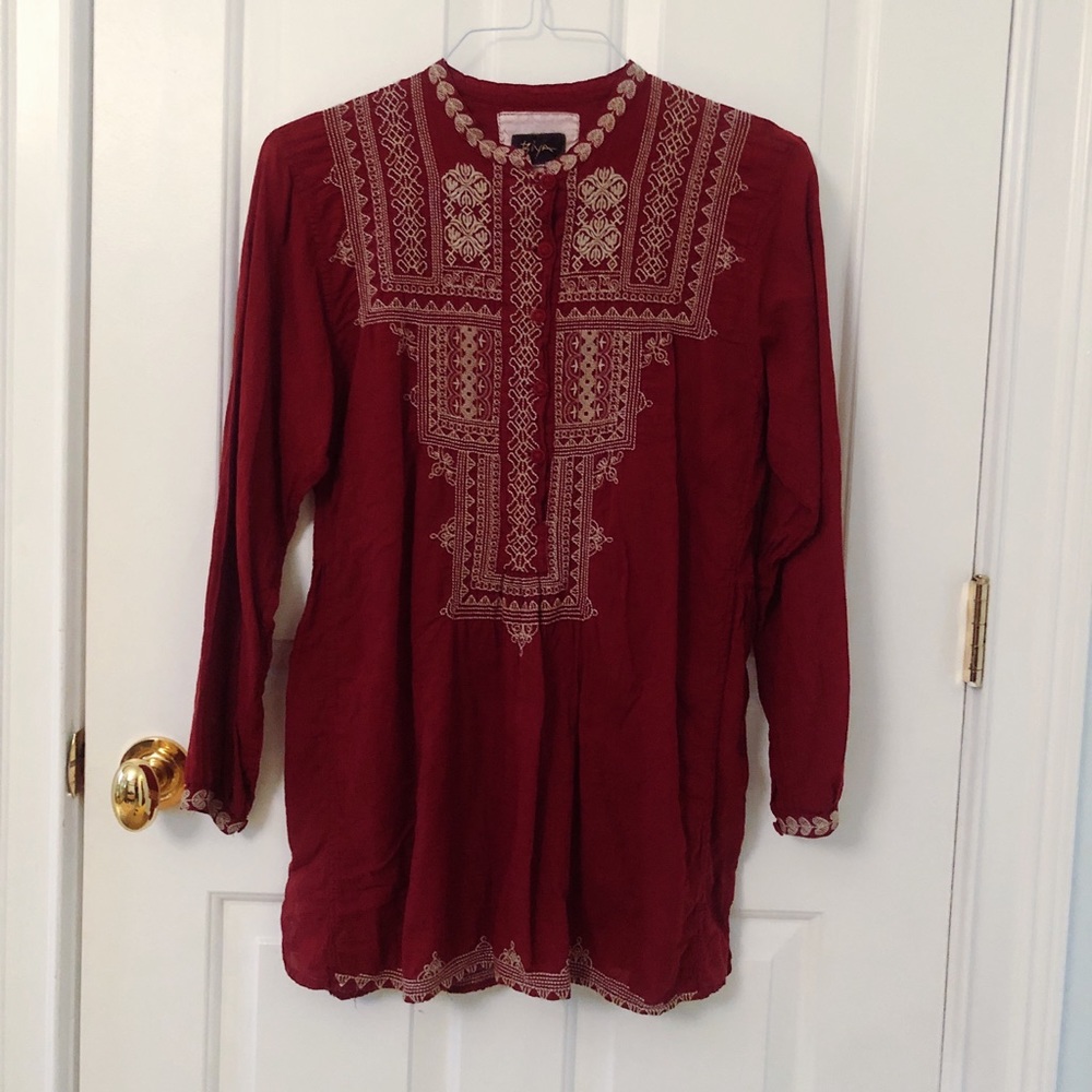 Johnny Was BIYA Embroidered Tunic